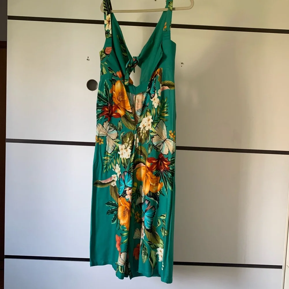 FARM Rio Made In Brazil Green Tropical Jumpsuit - Picture 2 of 2